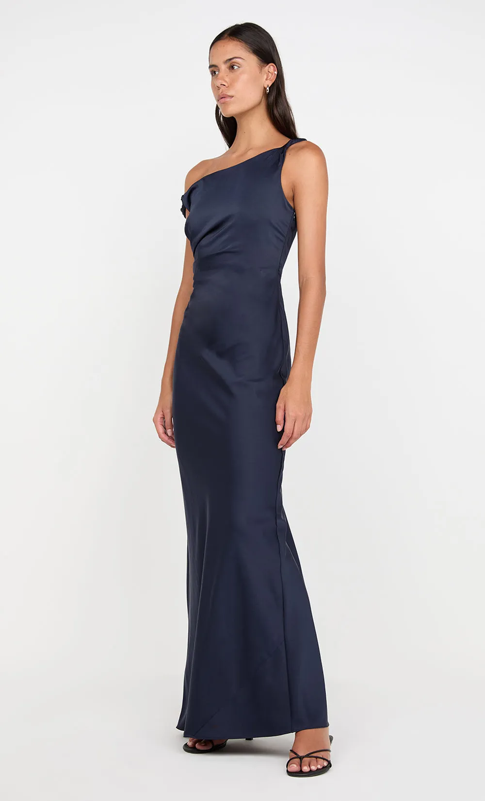 LUNETTA TWIST STRAP DRESS - INK