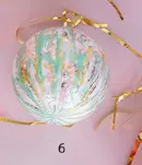 Marble Ball Ornament, 4" - Assorted