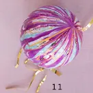 Marble Ball Ornament, 4" - Assorted