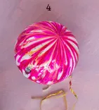 Marble Ball Ornament, 4" - Assorted