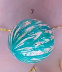 Marble Ball Ornament, 4" - Assorted