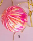 Marble Ball Ornament, 4" - Assorted