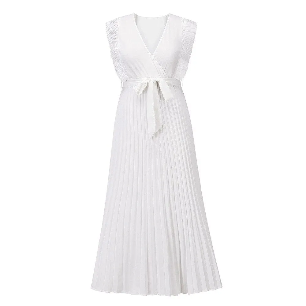 Maud™ - Dress with V-neck