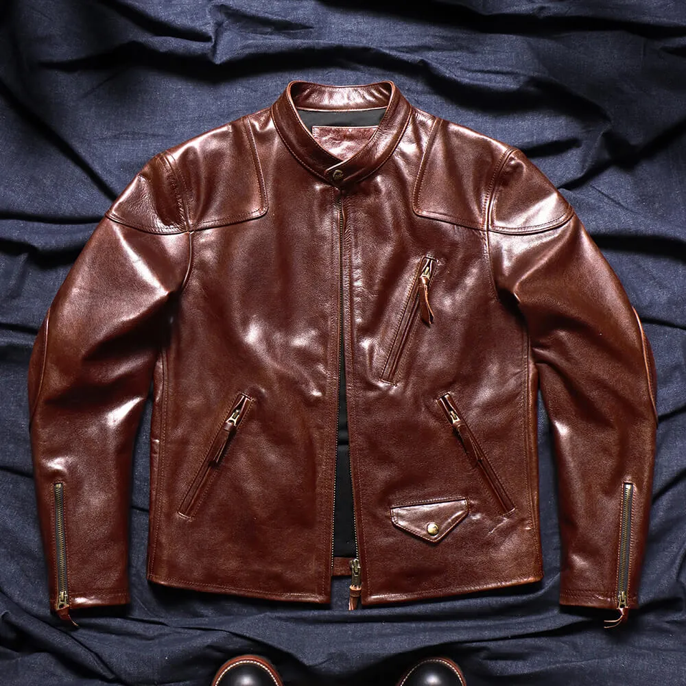 Men's 1900s Biker Leather Jacket