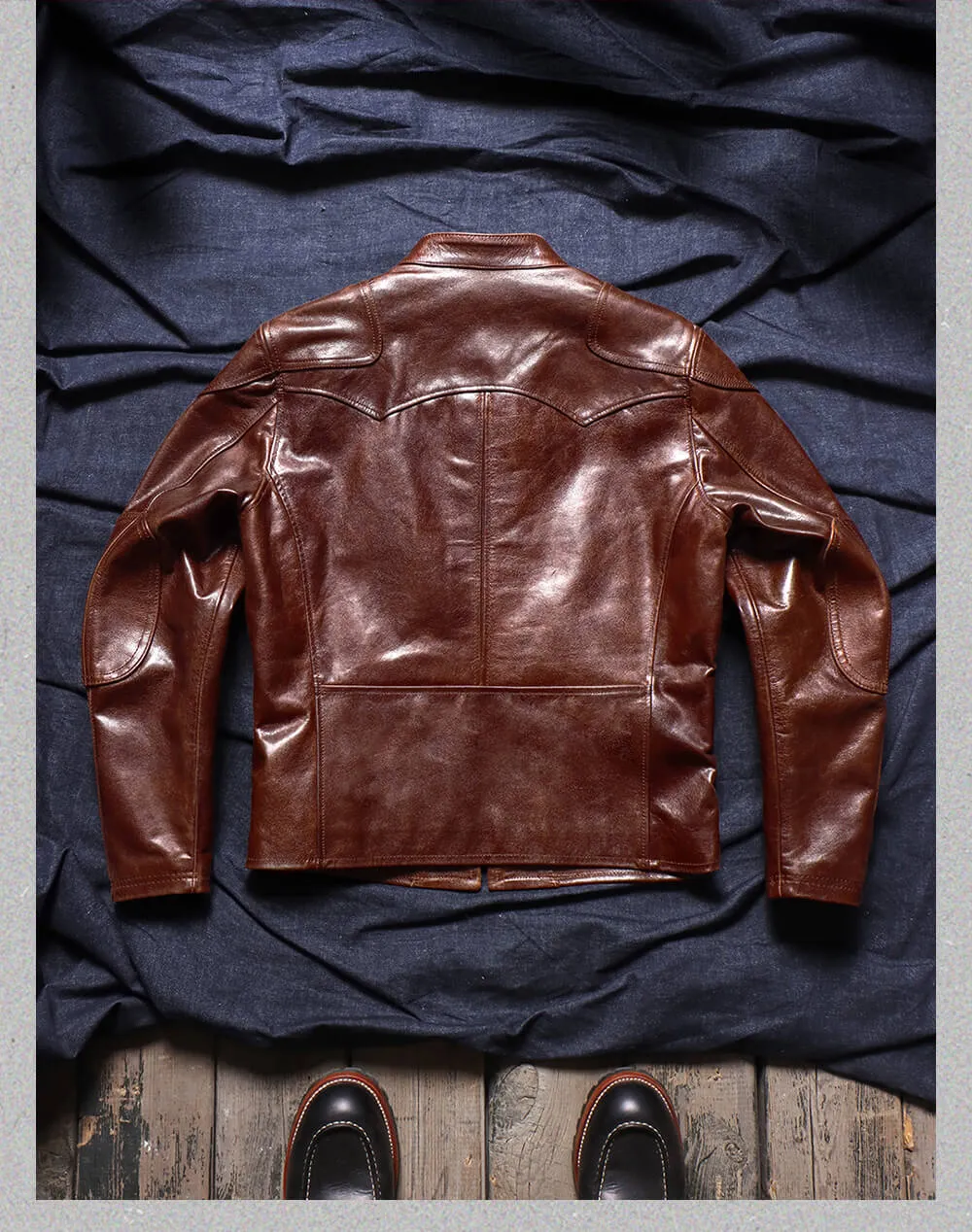 Men's 1900s Biker Leather Jacket