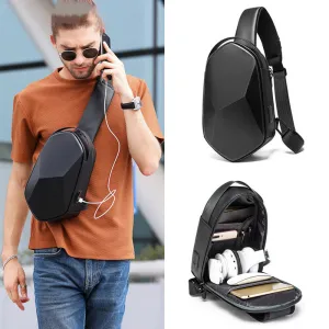 Men's Diamond-shaped Mechanical Hard Shell Bag