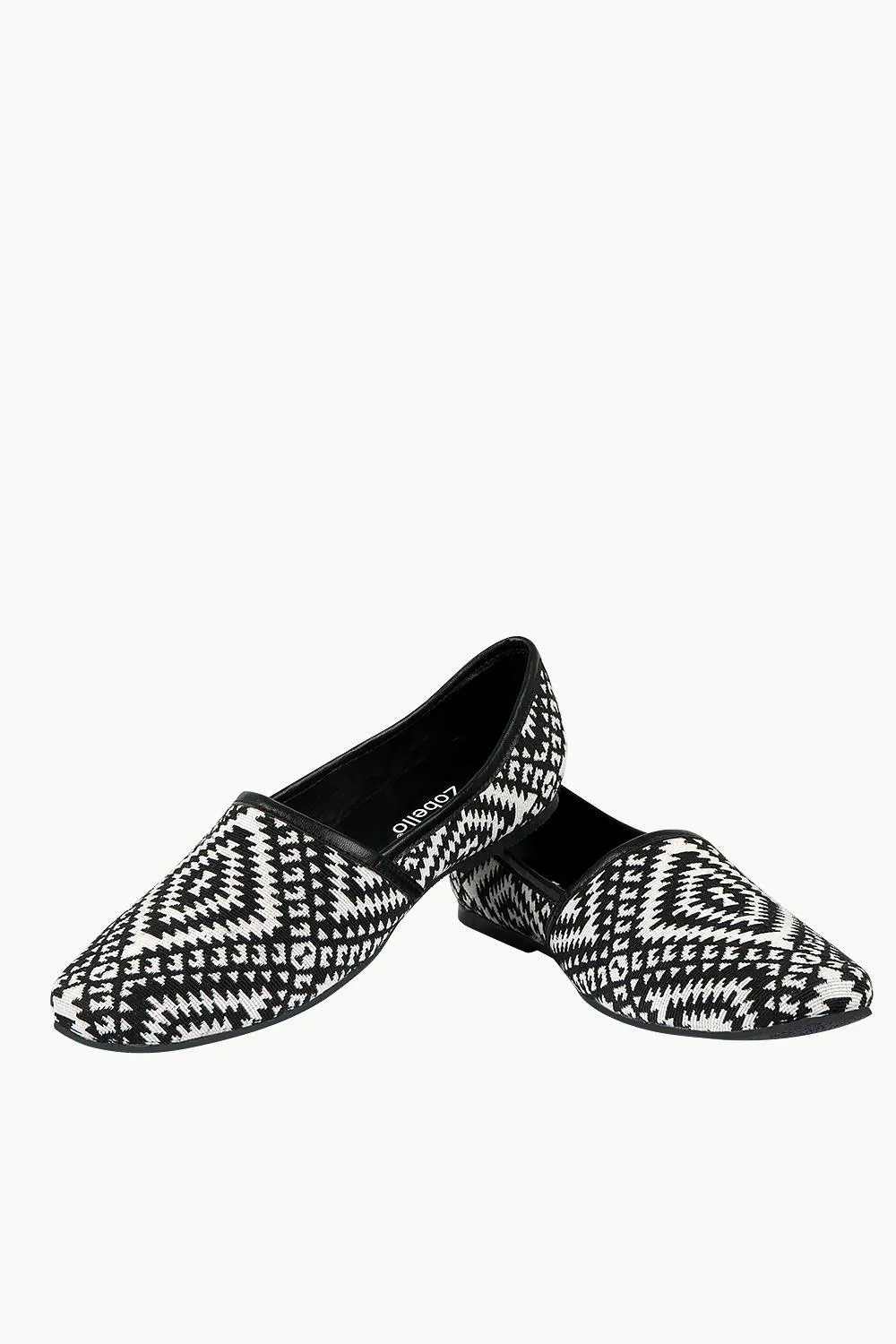 Men's Geometric Jacquard Slip-On Juttis