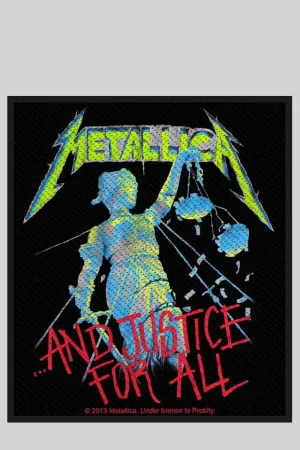Metallica Woven Patch: And Justice for All - Band Merch