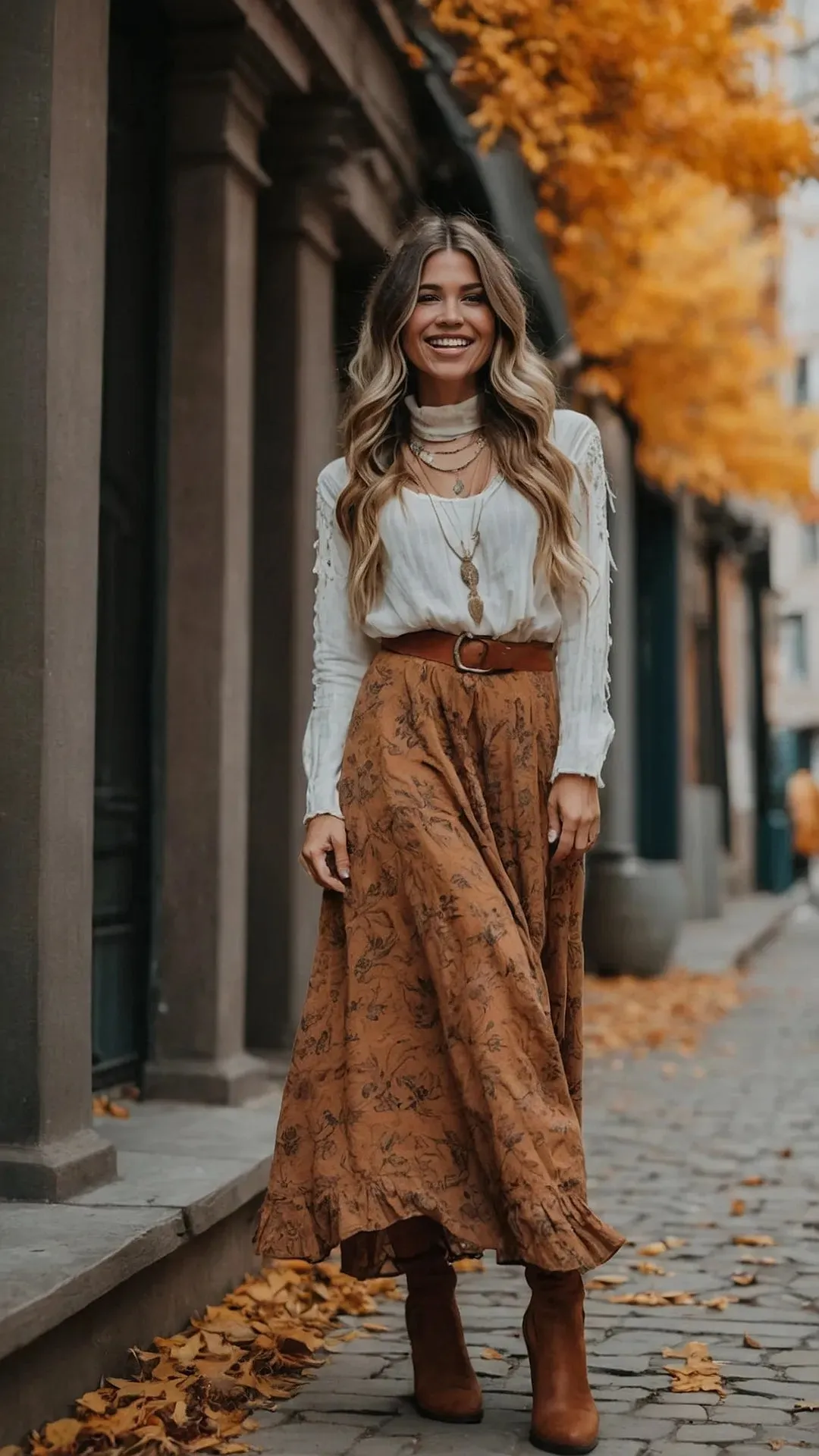 Midsize and Mystical: 15 Boho Fall Outfit Ideas for the Fashion-Forward Woman
