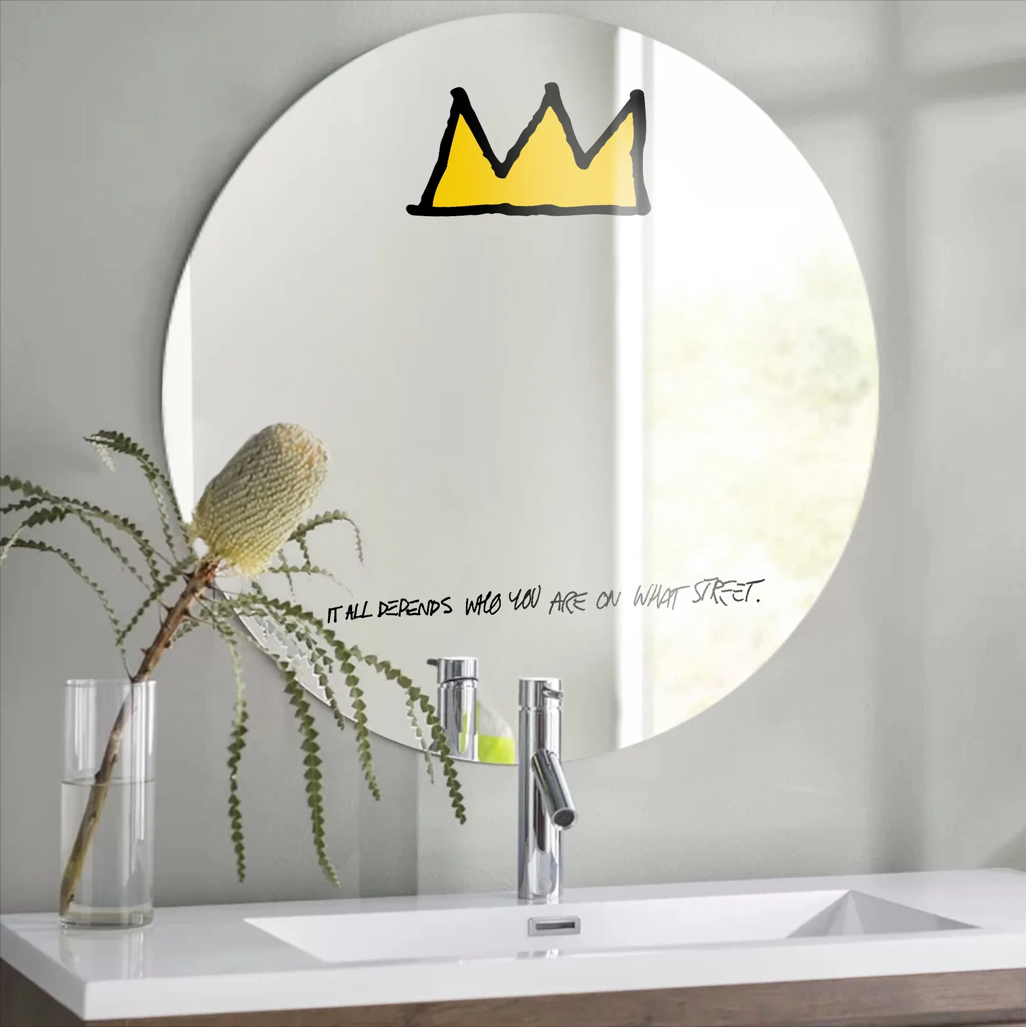 Mirror by Jean-Michel Basquiat
