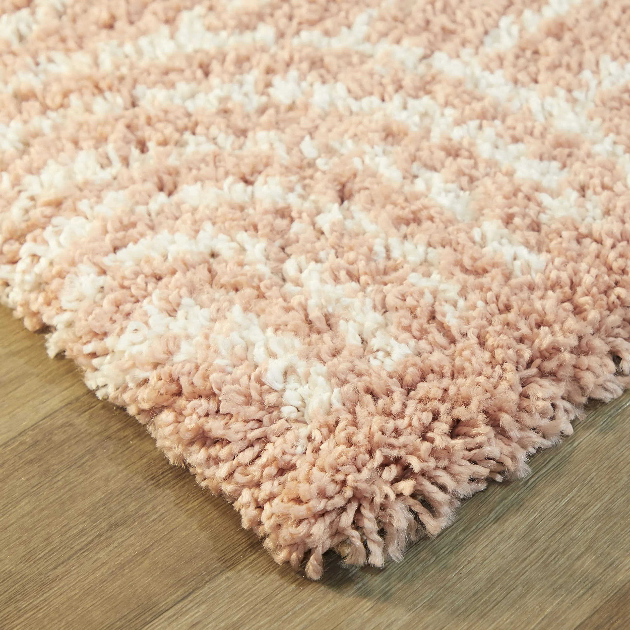 Mod-Tod Hailey Kids Rainbow Print Shag Berber Area Rug