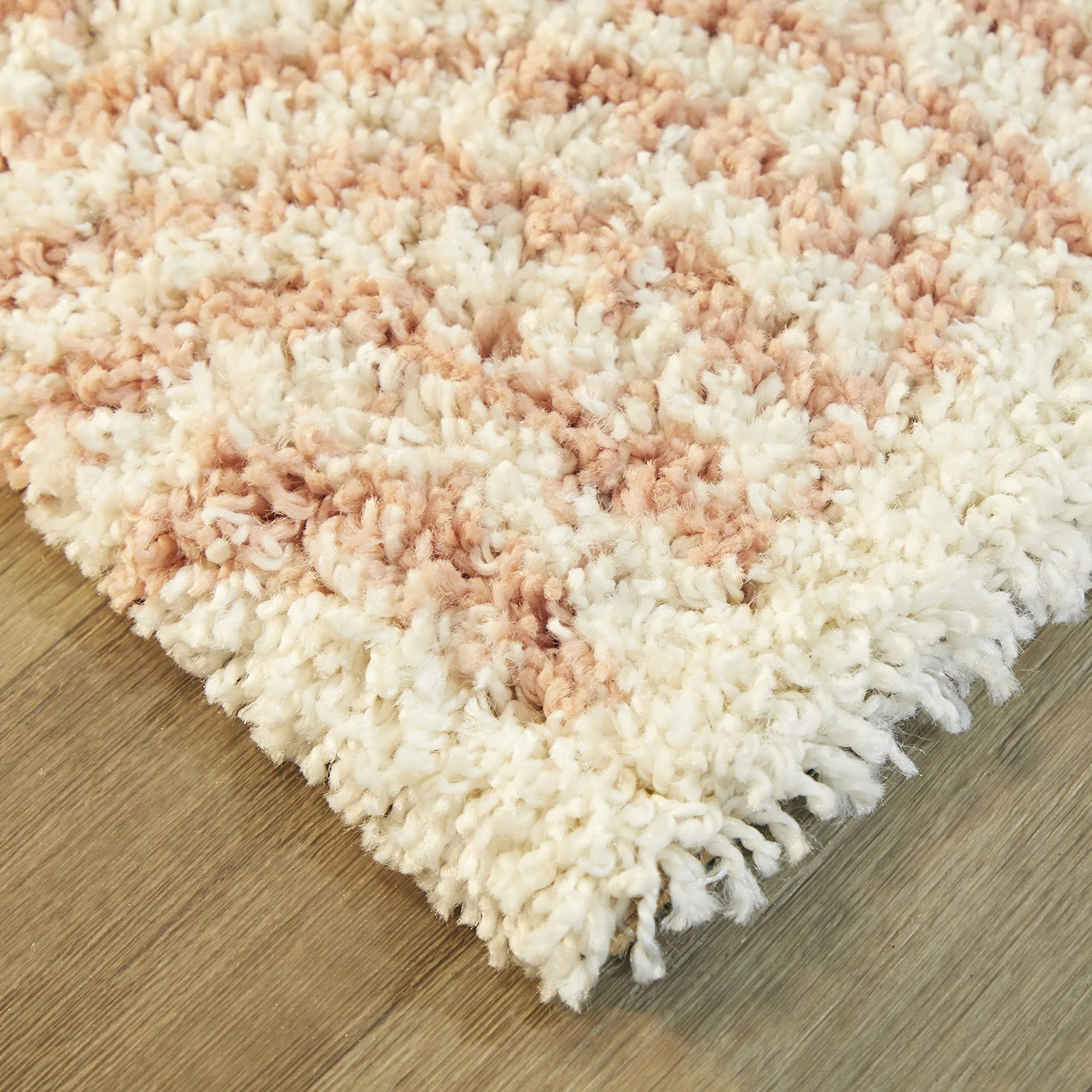 Mod-Tod Hailey Kids Rainbow Print Shag Berber Area Rug