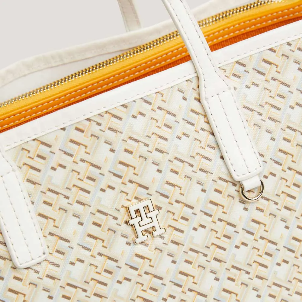 Monoplay Leather Tote Bag - Nude