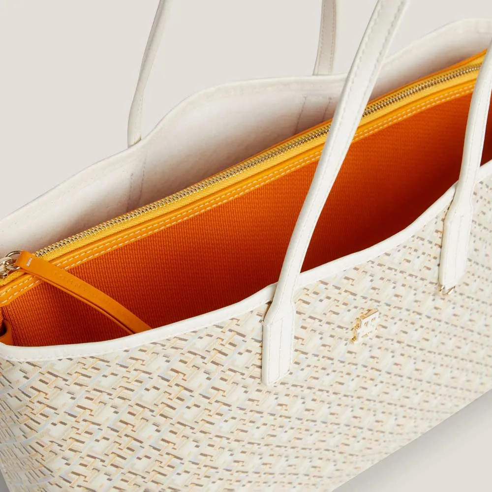 Monoplay Leather Tote Bag - Nude