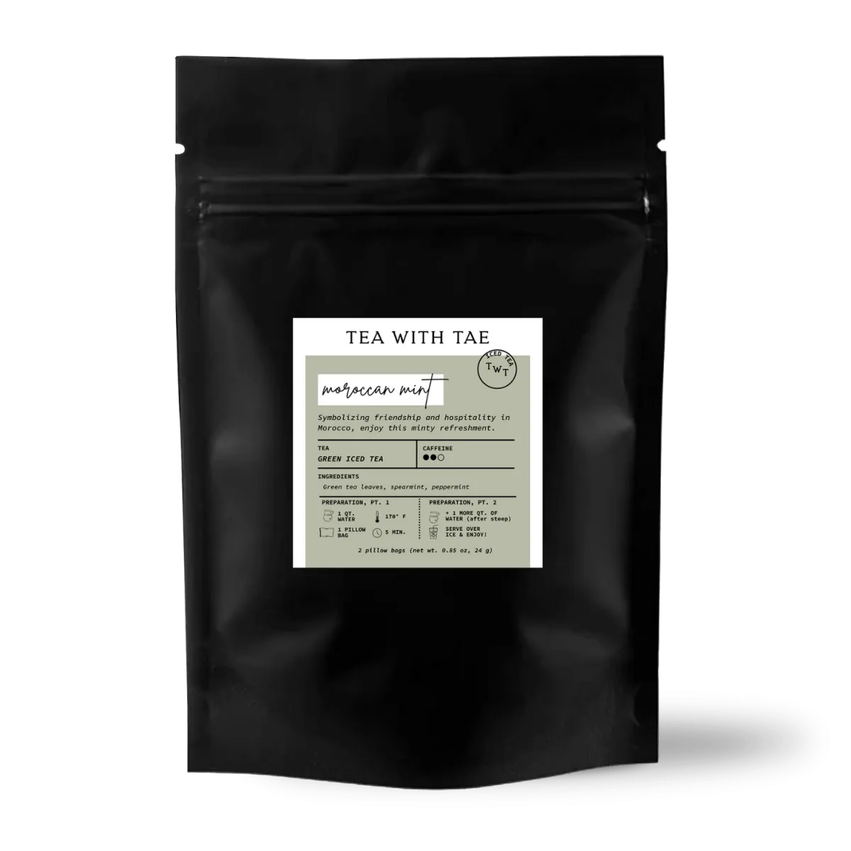 Moroccan Mint Iced Green Sampler Pouch (2 Pillow Bags)