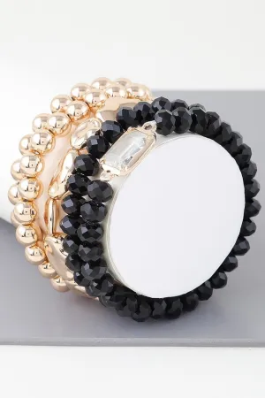 Multicolor Crystal Beaded Bracelet
