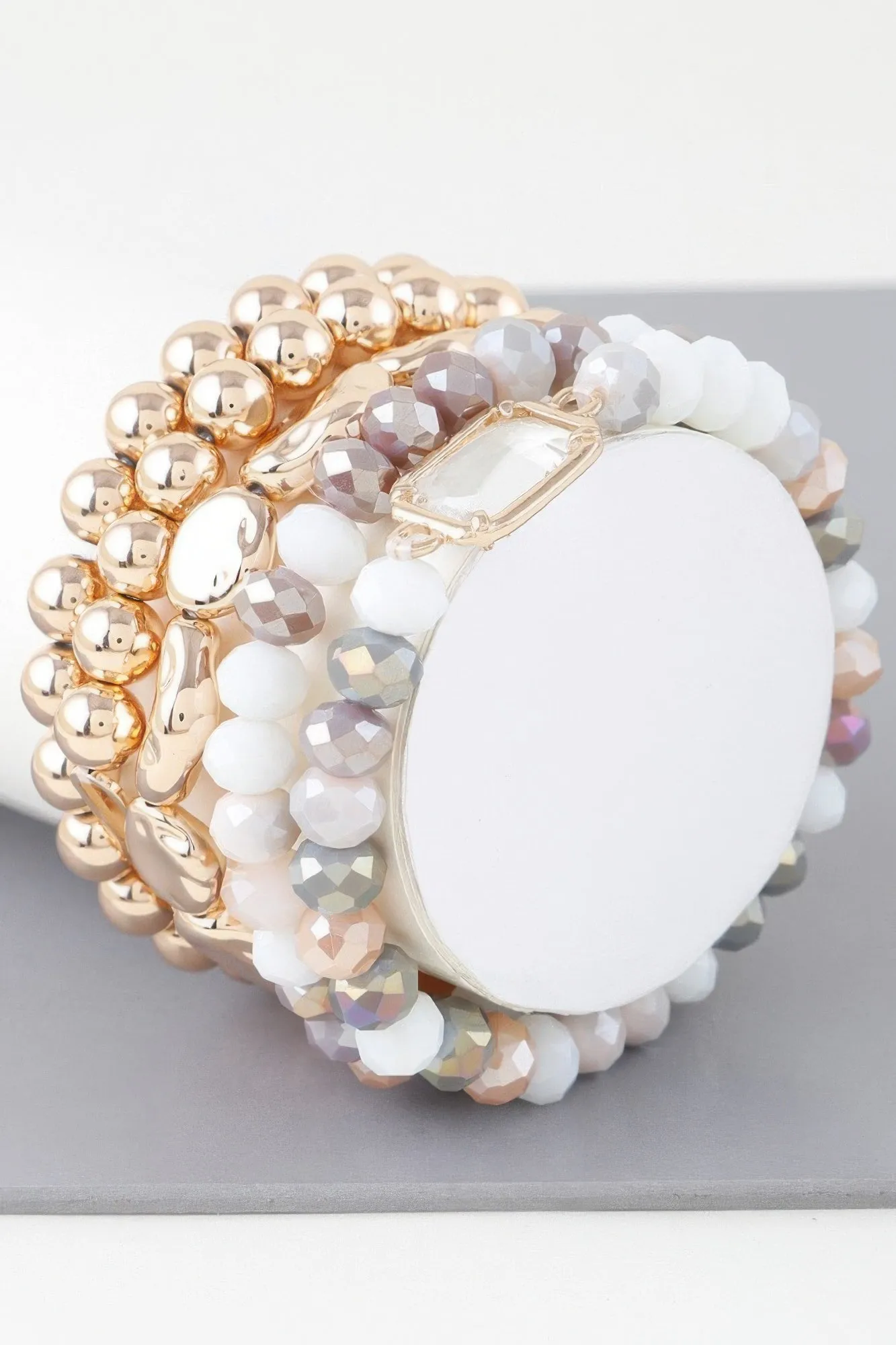 Multicolor Crystal Beaded Bracelet