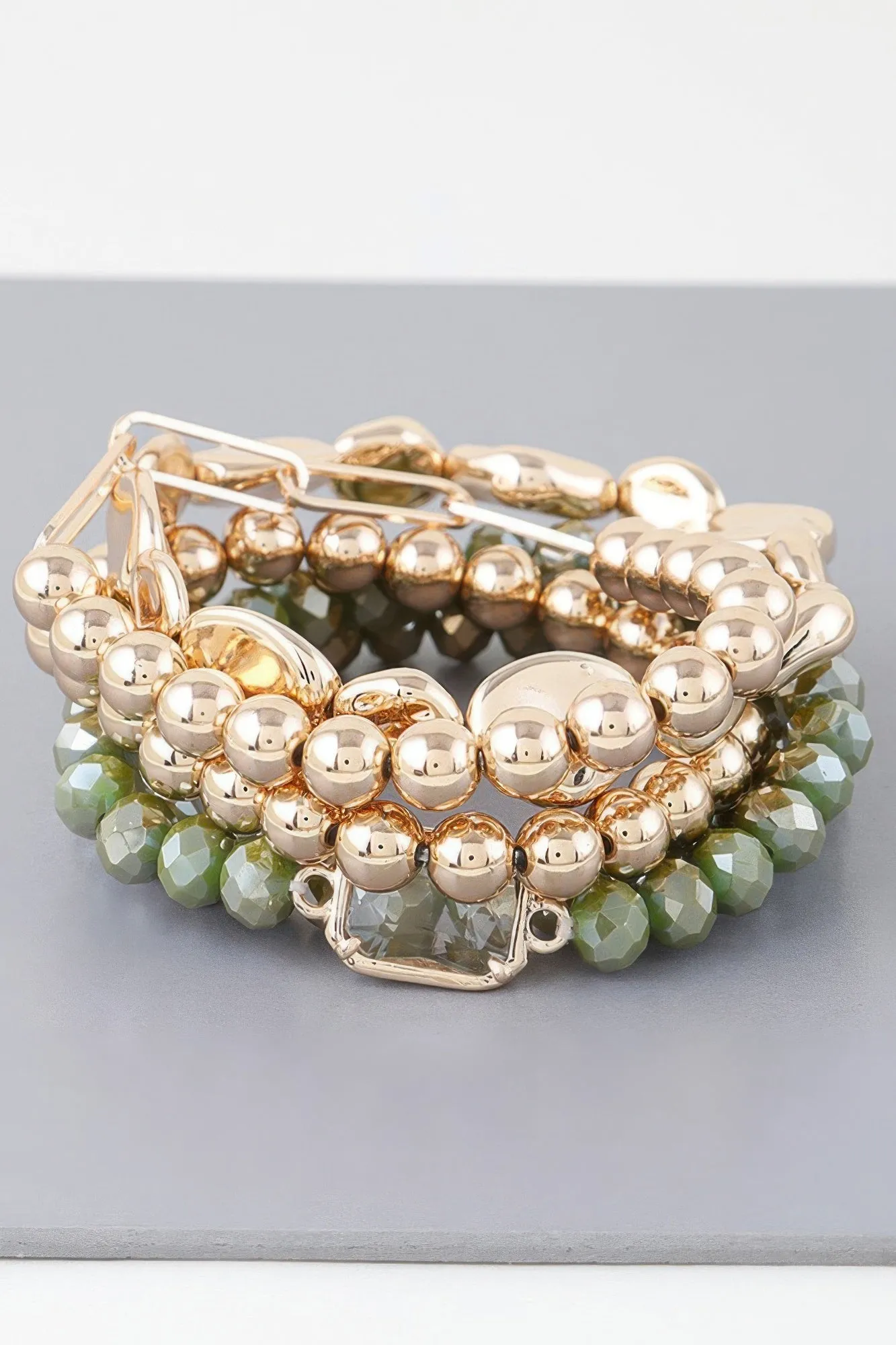 Multicolor Crystal Beaded Bracelet