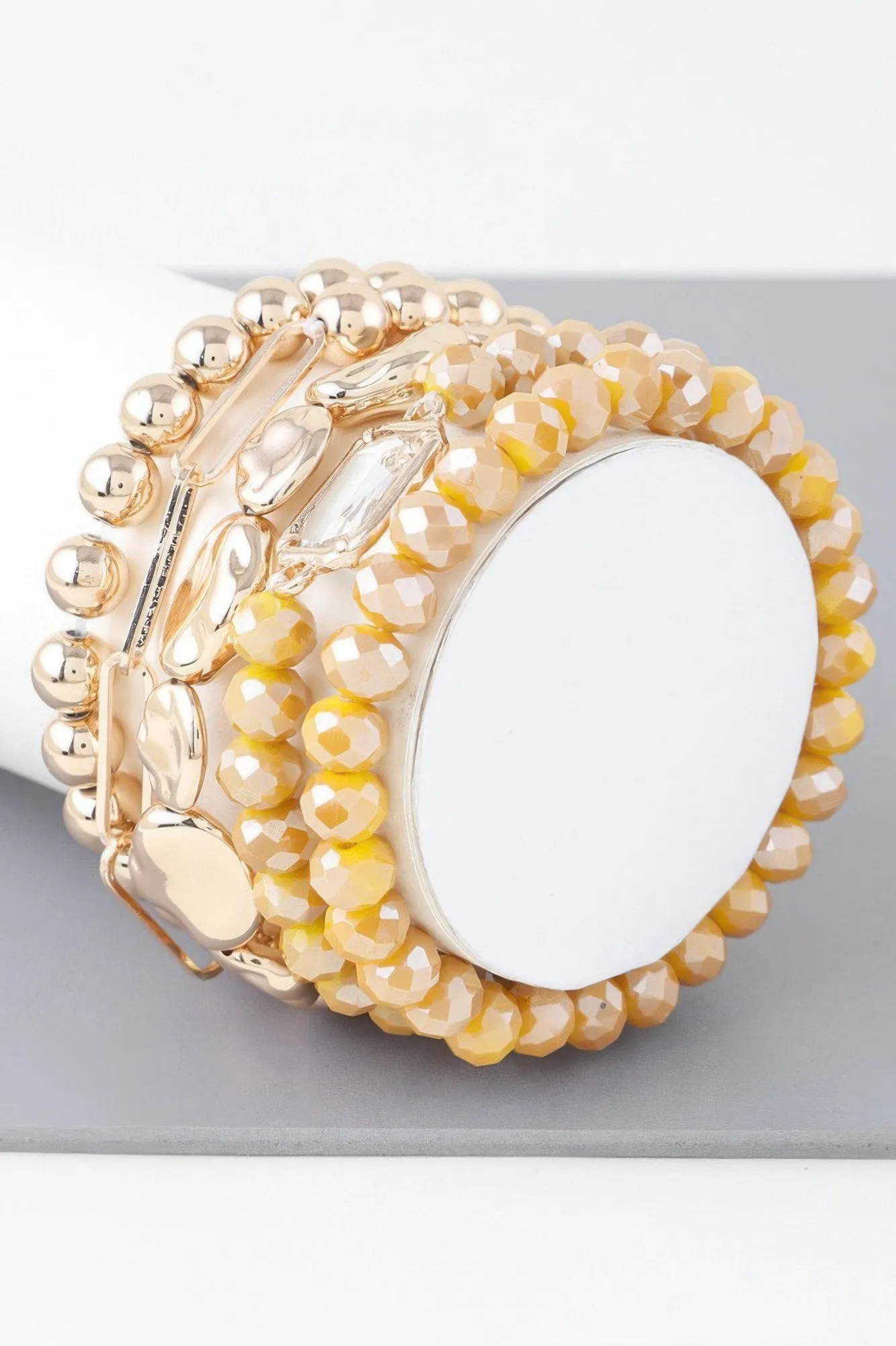 Multicolor Crystal Beaded Bracelet