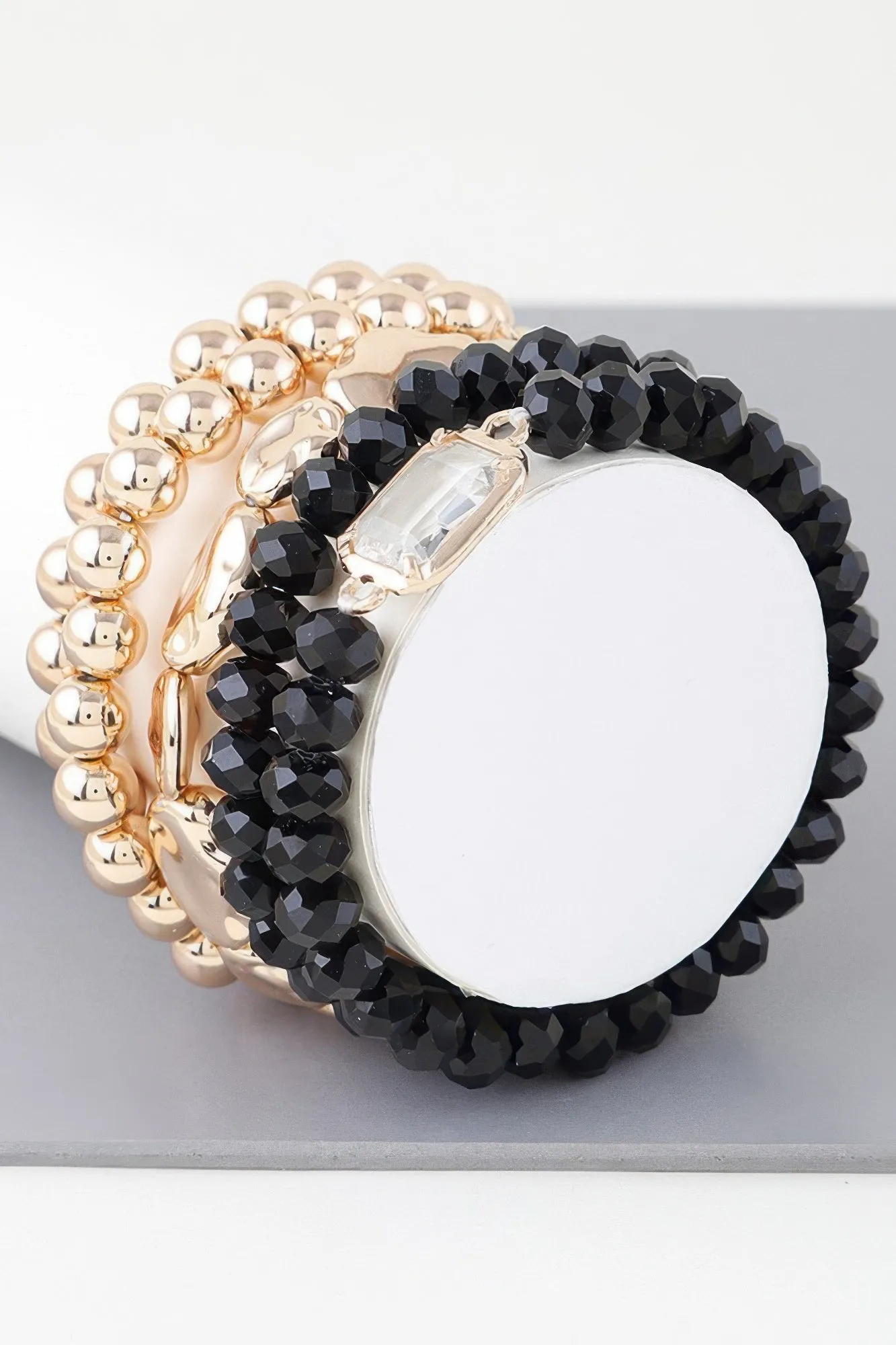 Multicolor Crystal Beaded Bracelet