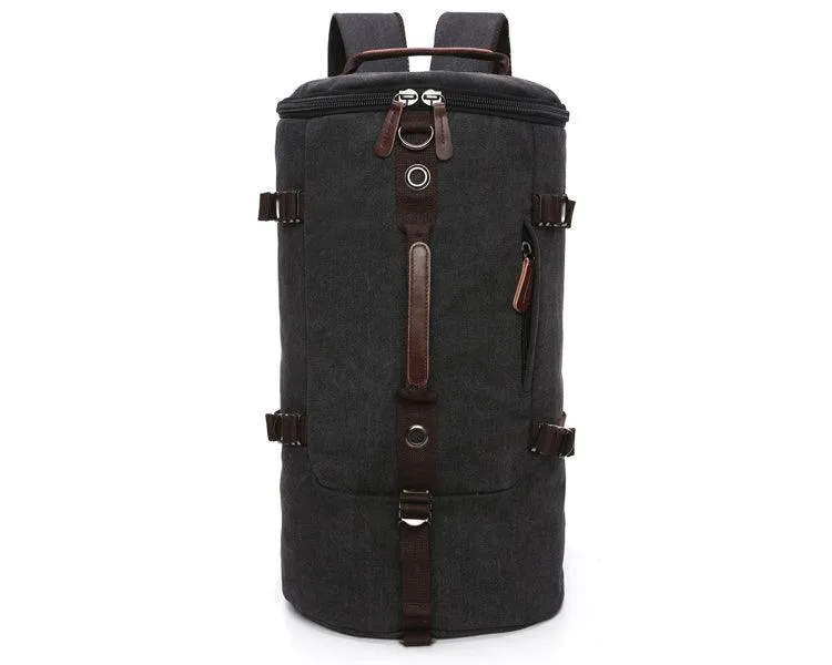 Multifunctional Outdoor Canvas Solid Back And Hand Travellers Grey Bags