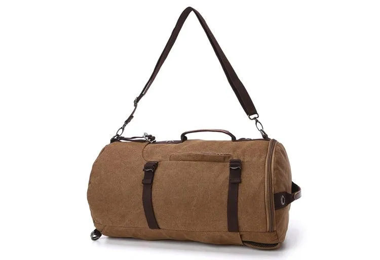 Multifunctional Outdoor Canvas Solid Back And Hand Travellers Grey Bags