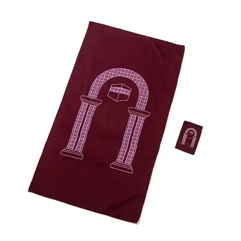 Muslim Portable Carpet Worship Pocket Prayer Rug Church Utensils Islam Eid Mat Non Slip Home Decor