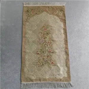 Muslim Worship Blanket Chenille Jacquard Carpet Prayer Mat Islamic