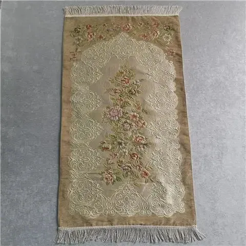 Muslim Worship Blanket Chenille Jacquard Carpet Prayer Mat Islamic