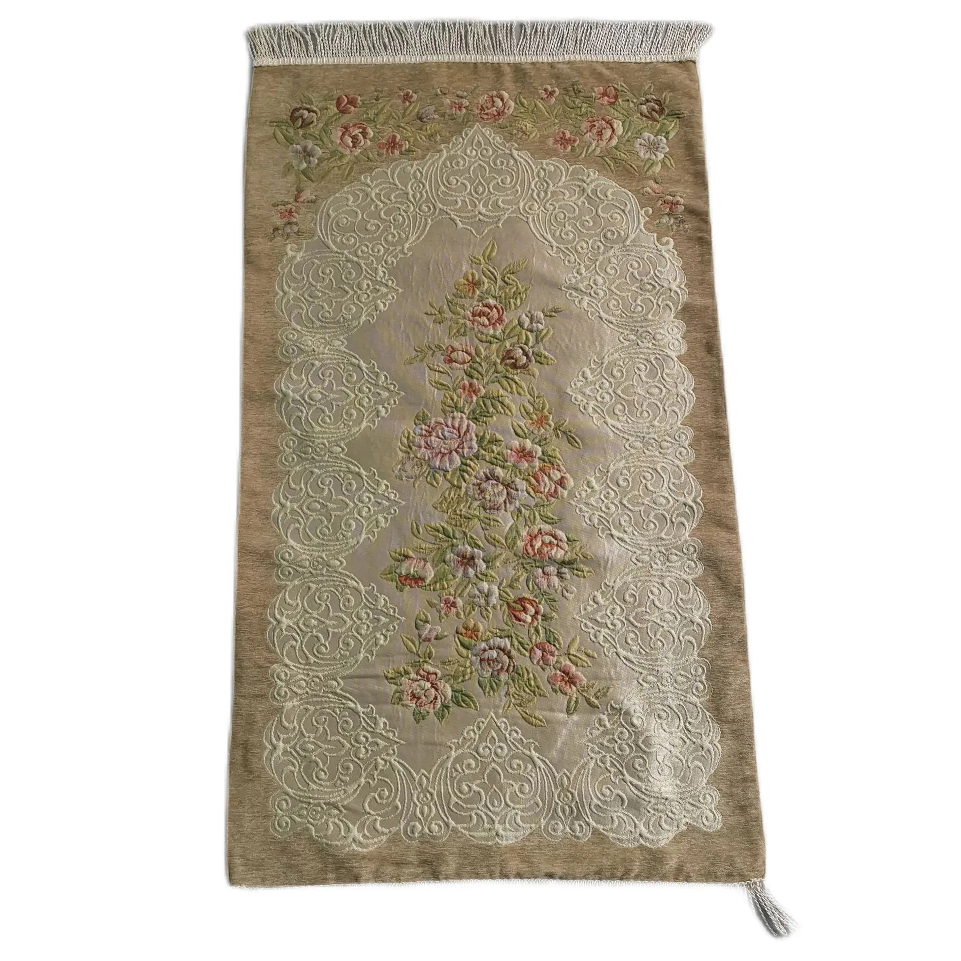 Muslim Worship Blanket Chenille Jacquard Carpet Prayer Mat Islamic