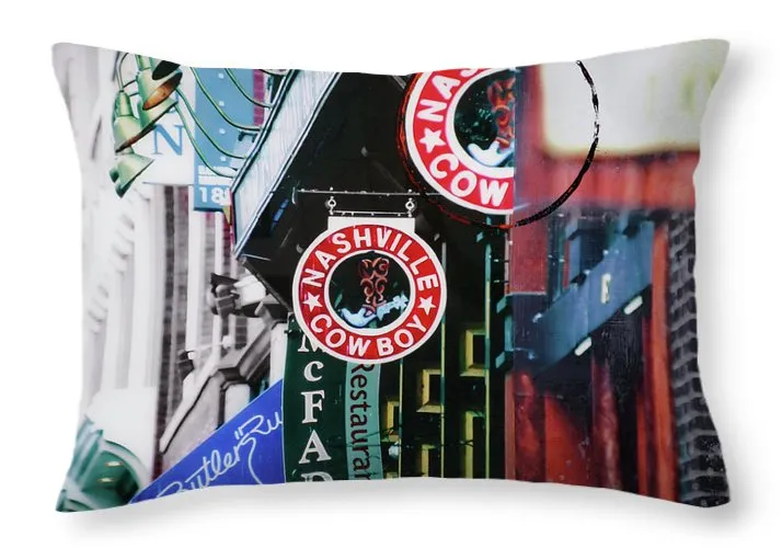 Nashville Cowboy - Throw Pillow