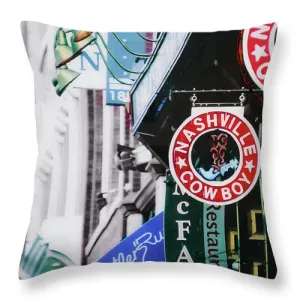 Nashville Cowboy - Throw Pillow
