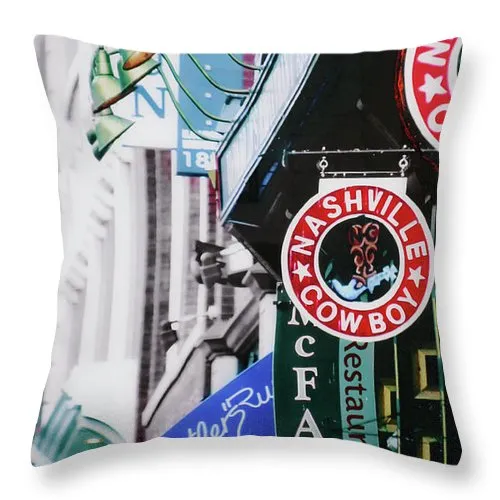 Nashville Cowboy - Throw Pillow