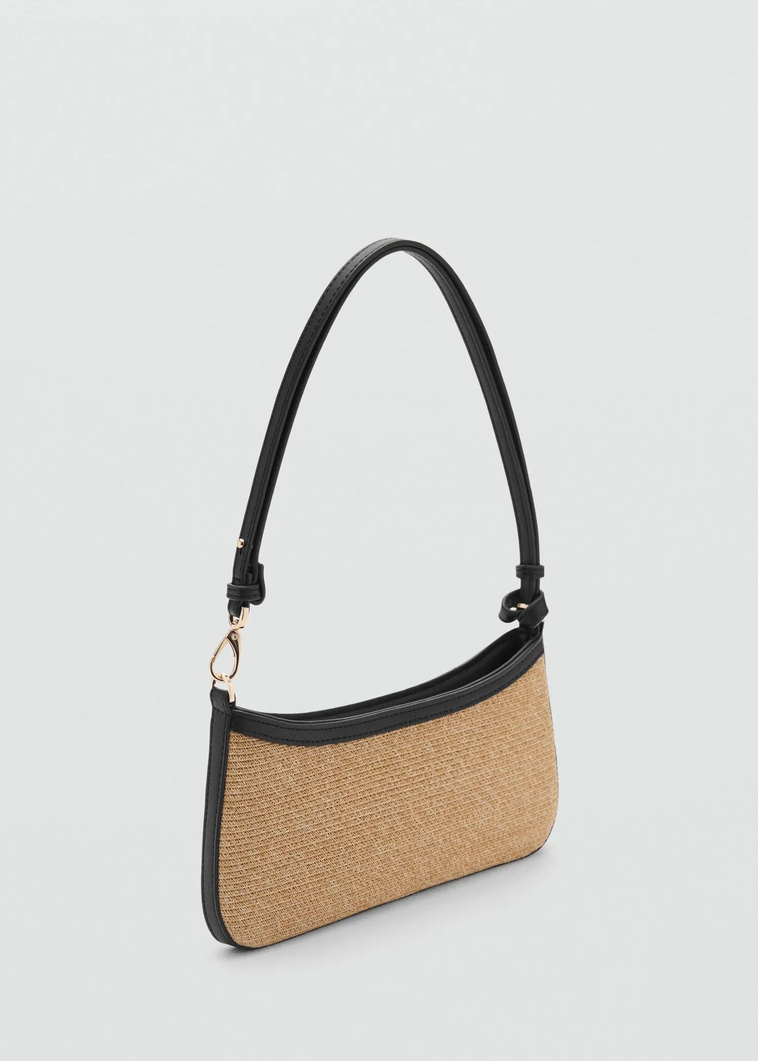 Natural fibre shoulder bag