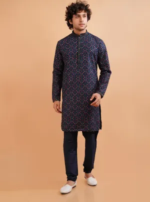 Navy Blue Kurta Pajama | TULA