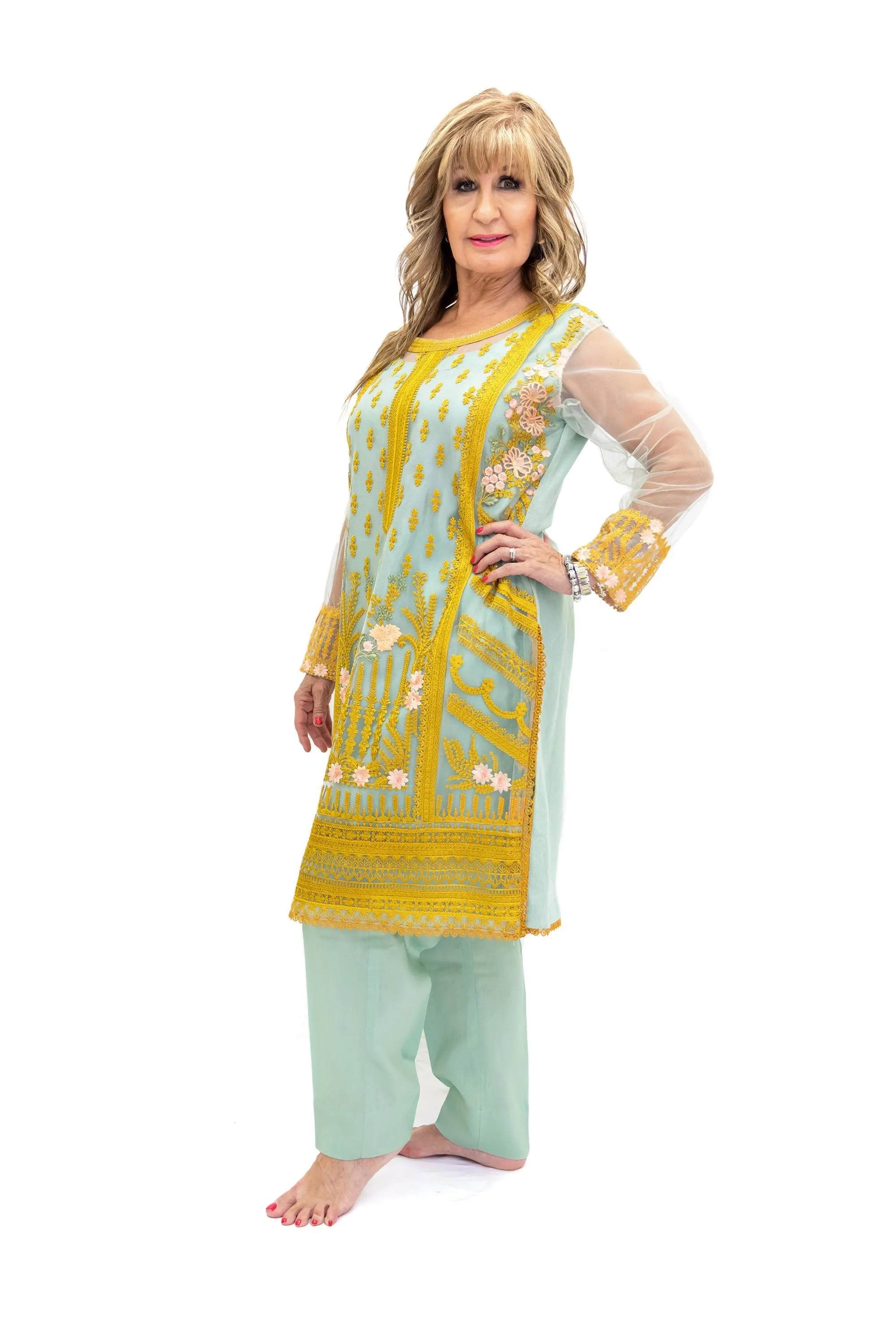 Net Salwar Kameez- Suit - Sobia Nazir Lawn 2019