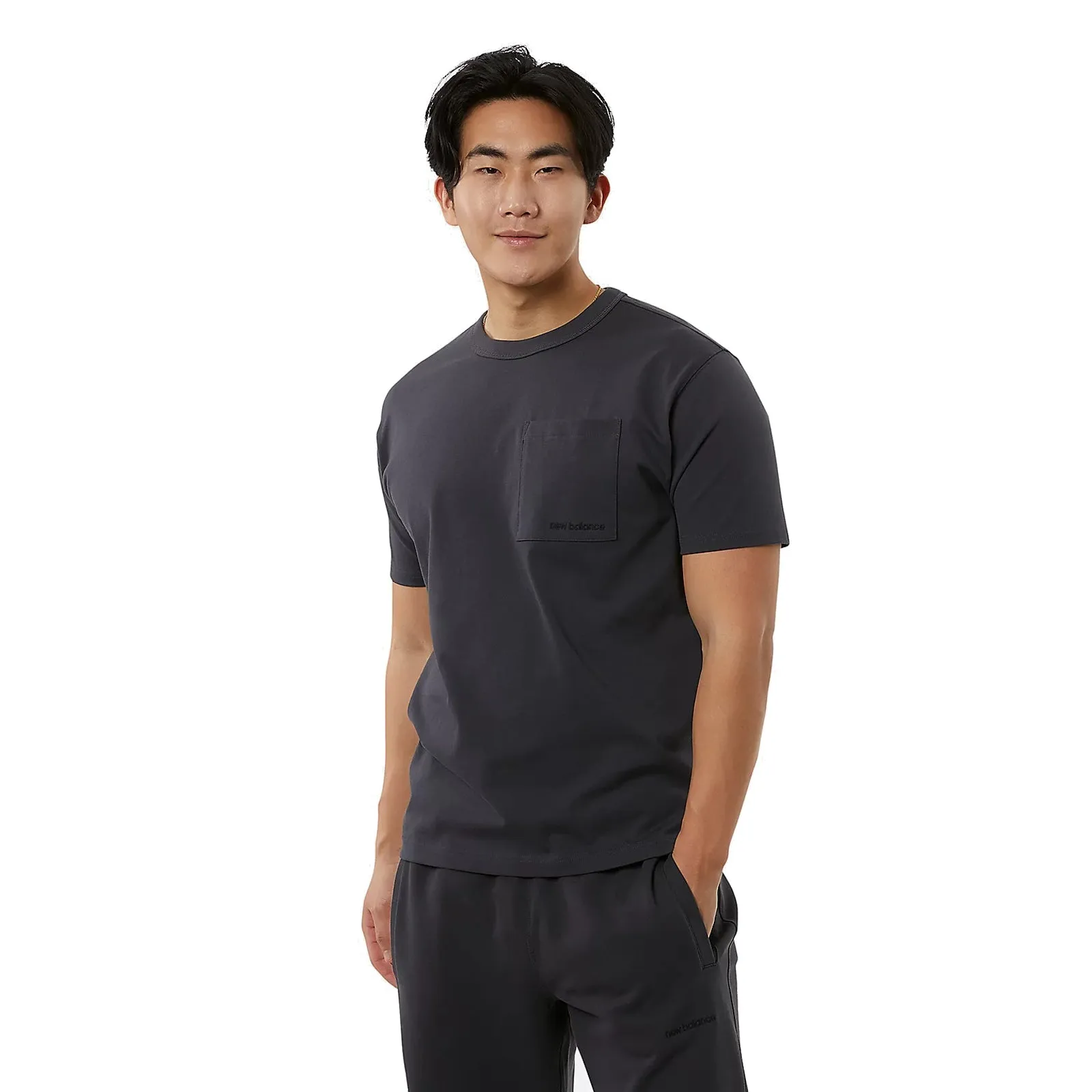 New Balance Men Nature State Short Sleeve Tee Phantom MT23567-PHM