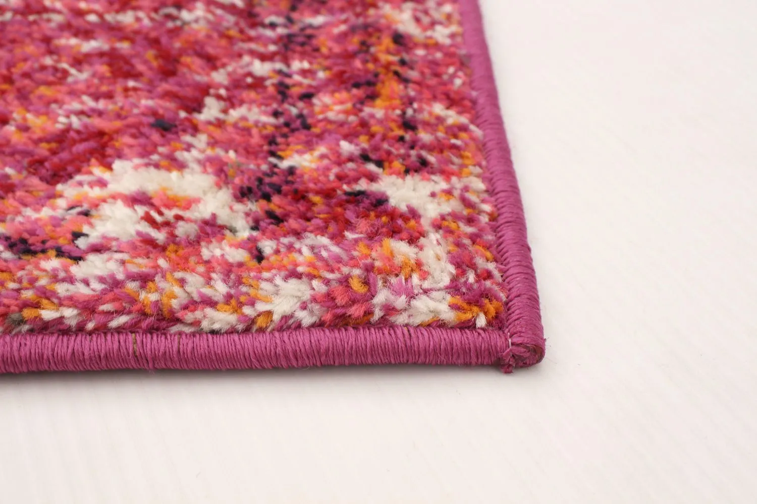 New ECARPETGALLERY Rainbow Vintage Dark Pink, Red Area Rug Runner, 2 Ft 7 inch X 8 Ft