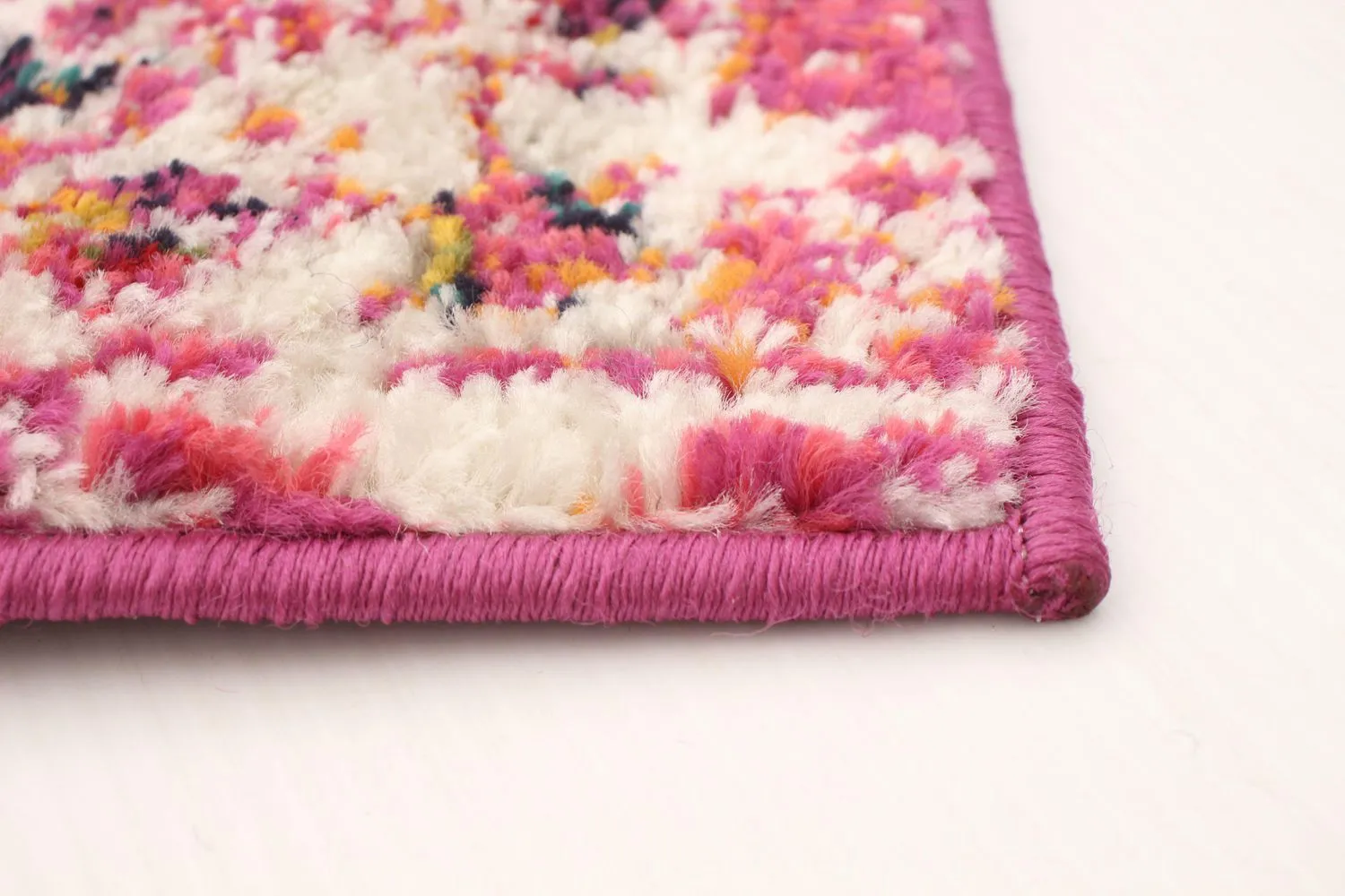 New ECARPETGALLERY Rainbow Vintage Dark Pink, Red Area Rug Runner, 2 Ft 7 inch X 8 Ft