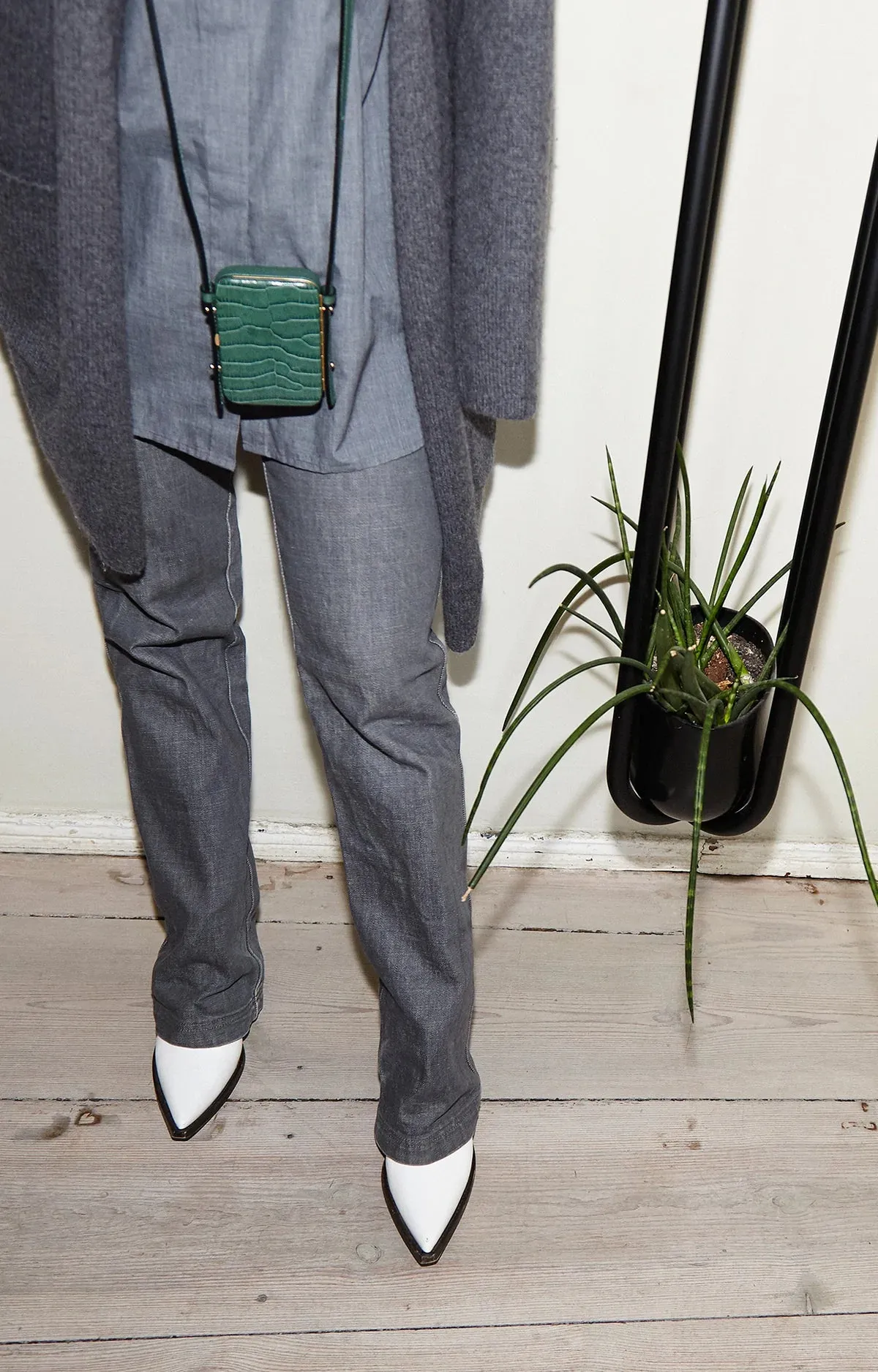 Norman Cross Body Bag Jade Croco