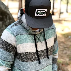 Oceanside Striped Fleece Unisex Mid-weight Hoodie