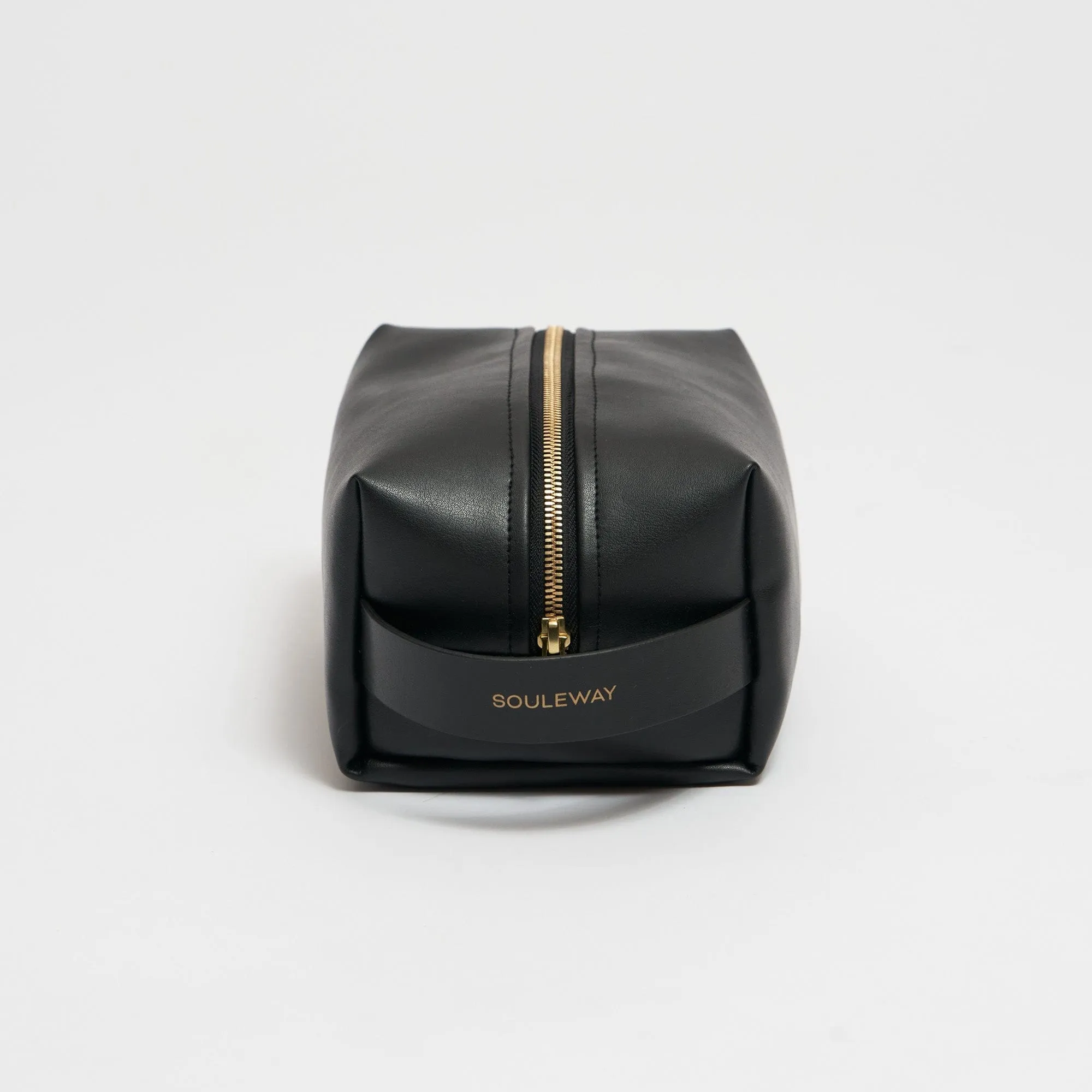 Oleatex Vegan Olive Leather Classic Washbag S | Night Black