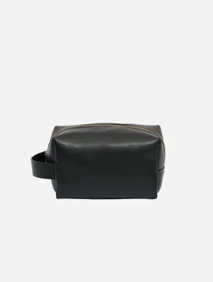 Oleatex Vegan Olive Leather Classic Washbag S | Night Black