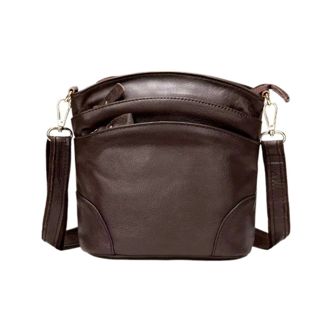 Olivine™ | Westal Genuine Leather Small Crossbody Bag