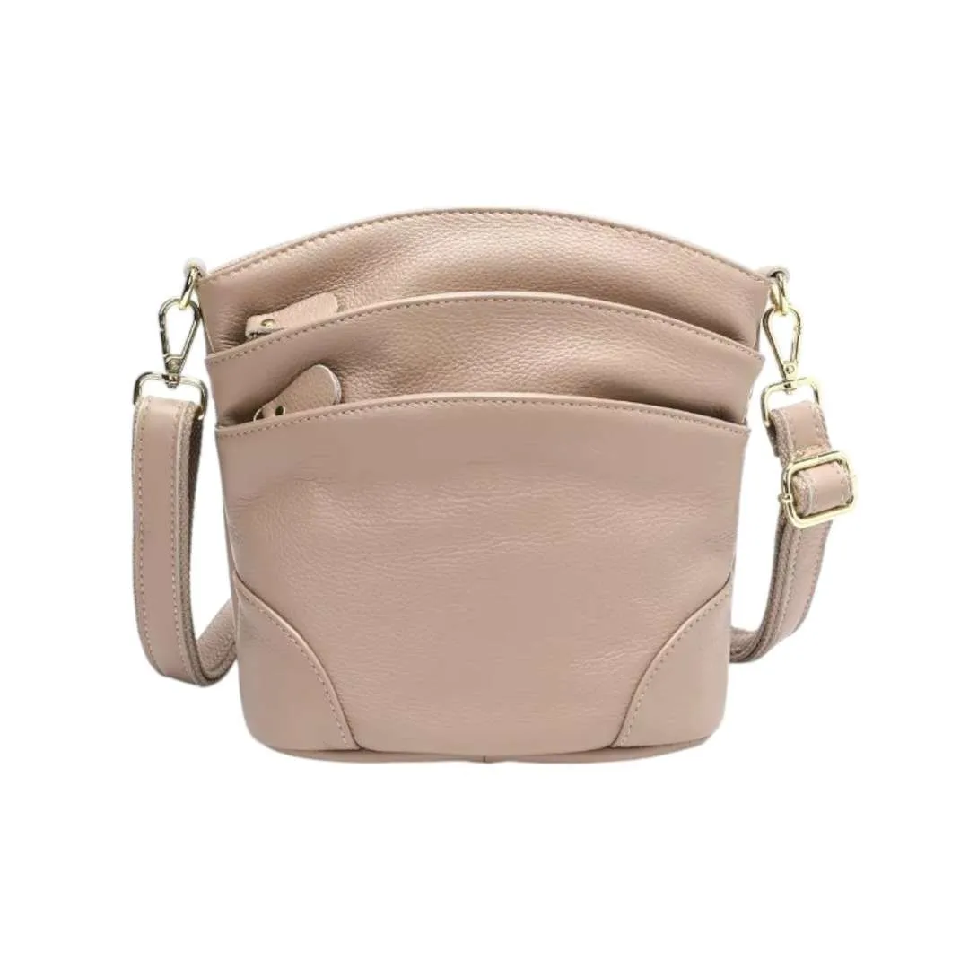Olivine™ | Westal Genuine Leather Small Crossbody Bag