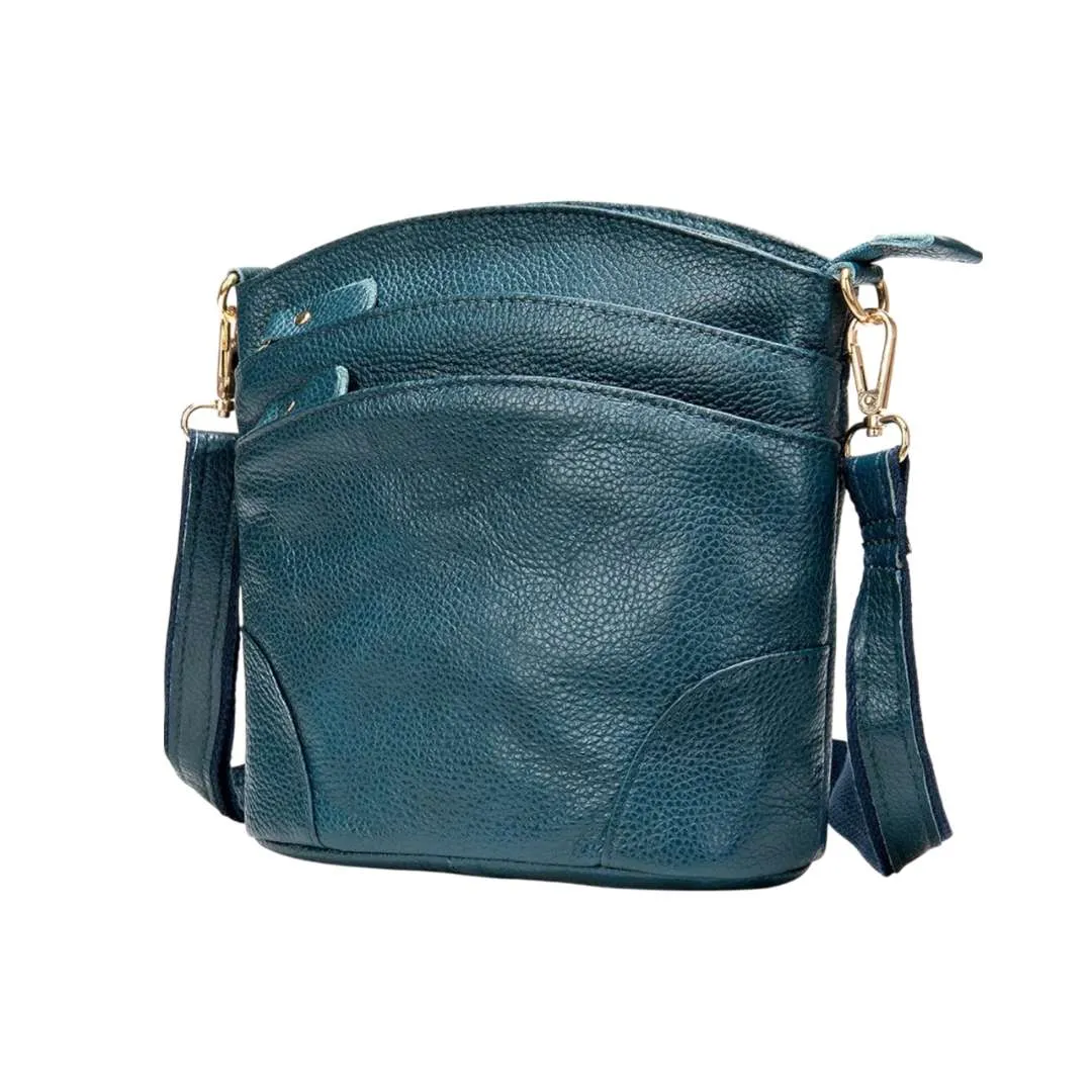 Olivine™ | Westal Genuine Leather Small Crossbody Bag