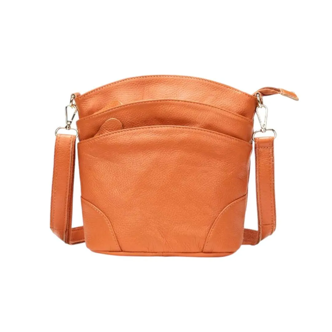 Olivine™ | Westal Genuine Leather Small Crossbody Bag