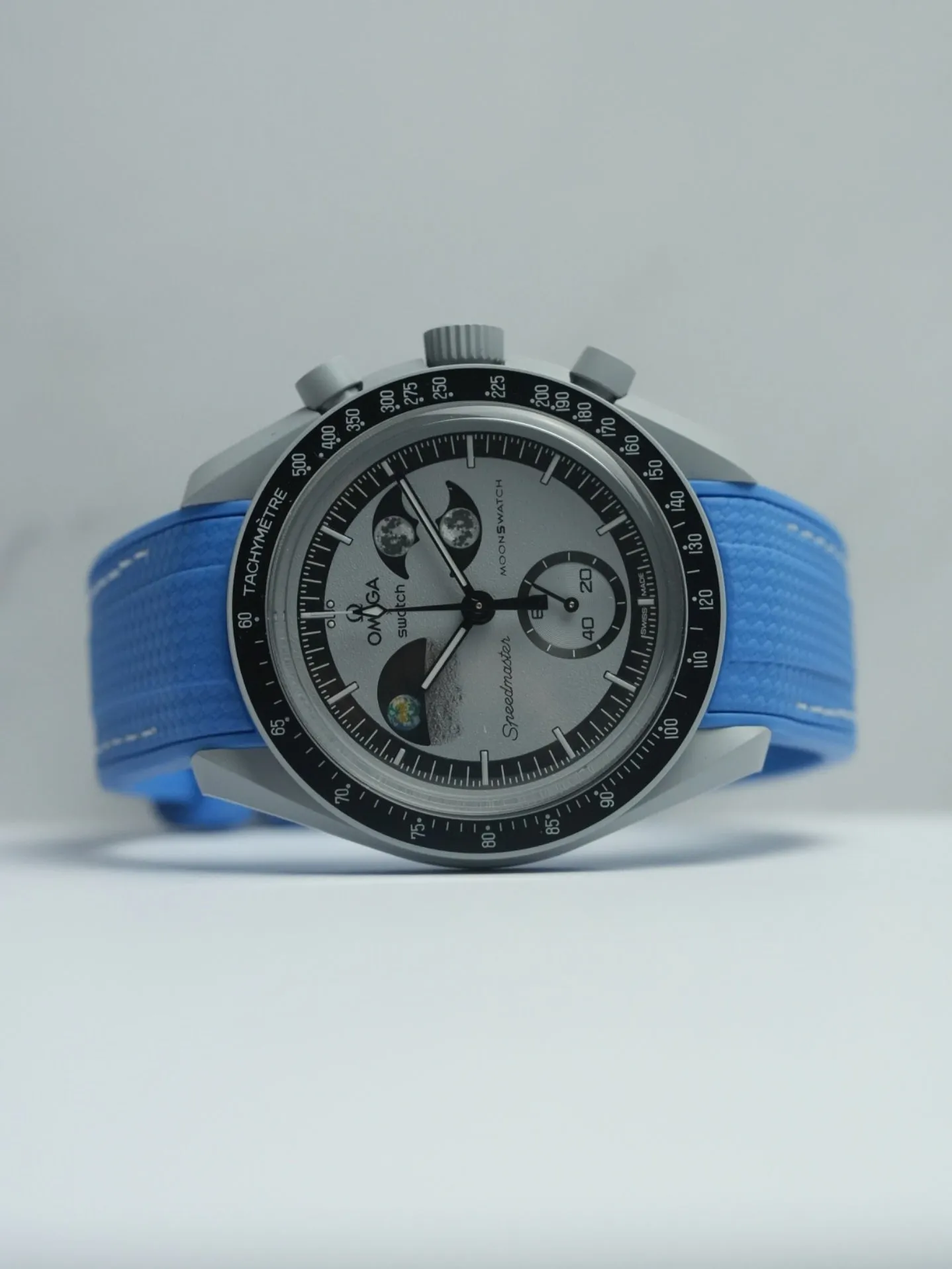 Omega X Swatch EarthPhase MoonSwatch Strap: Blue