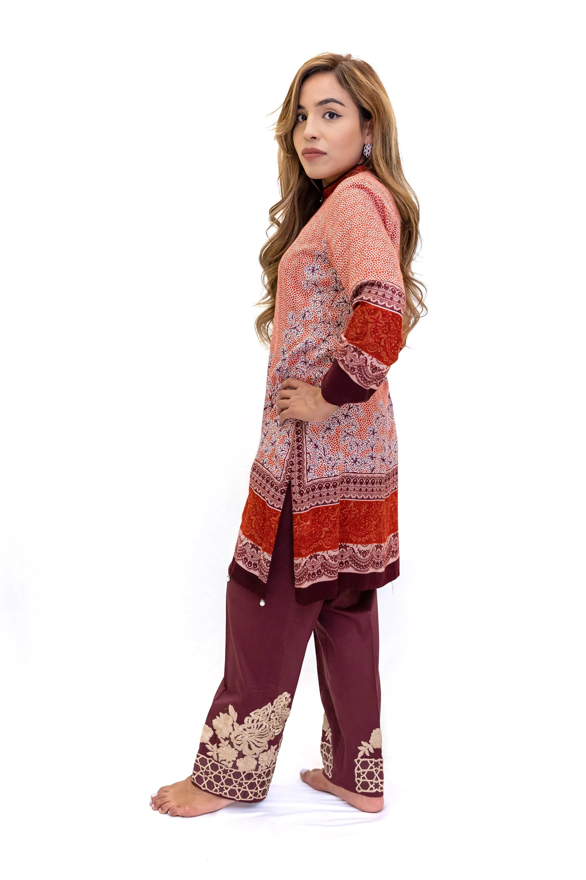 Orange Cotton Shirt