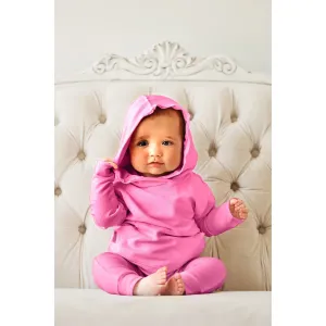 Organic Baby  Benji Hoodie Bubble Gum Pink